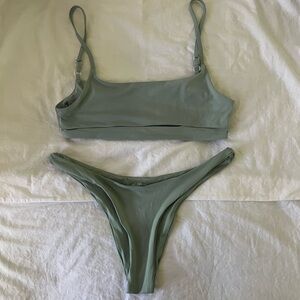 Toast Swim Set, Signature Cutout Top and High Hip Bottoms